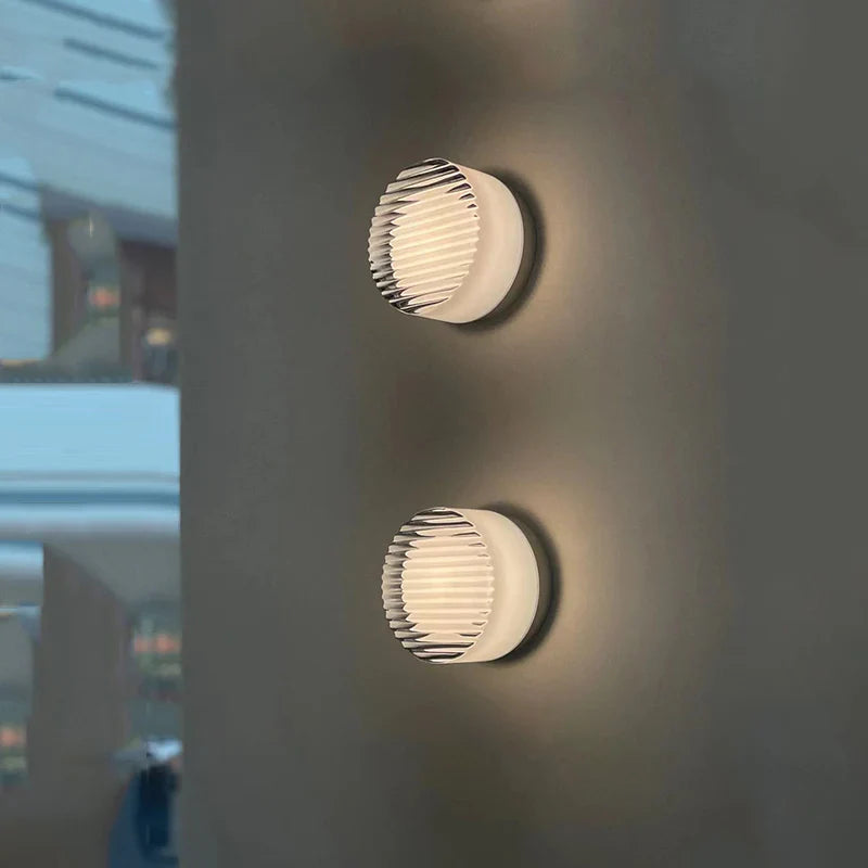 Nowoczesny Kinkiet Okrągła Lampa Ścienna LED