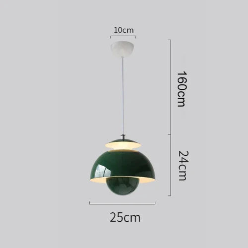 Nowoczesna lampa wisząca w stylu retro – designerski klosz sferyczny