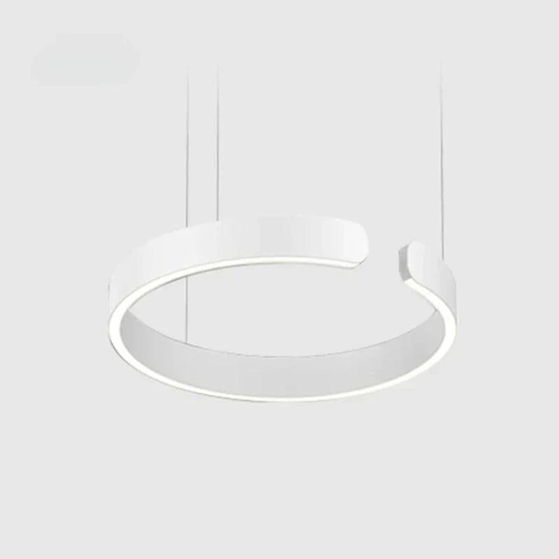 Nowoczesny żyrandol LED w kształcie pierścienia – elegancka okrągła lampa sufitowa
