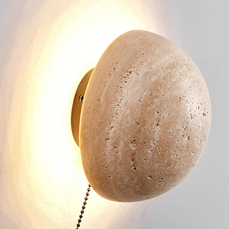 Lampa Ścienna Kinkiet z Kamienia – Unikalny Design