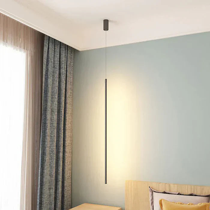 Nowoczesna lampa wisząca LED – minimalistyczne oświetlenie sufitowe do sypialni lub salonu