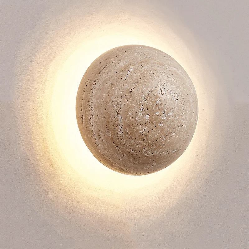 Lampa Ścienna Kinkiet z Kamienia – Unikalny Design