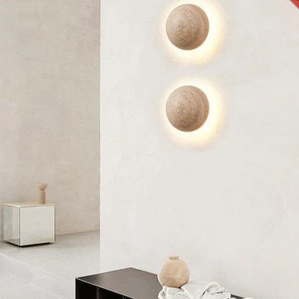 Lampa Ścienna Kinkiet z Kamienia – Unikalny Design
