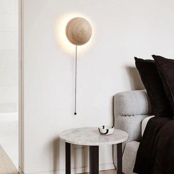 Lampa Ścienna Kinkiet z Kamienia – Unikalny Design