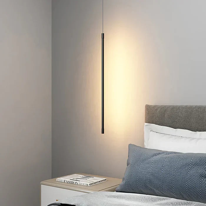 Nowoczesna lampa wisząca LED – minimalistyczne oświetlenie sufitowe do sypialni lub salonu
