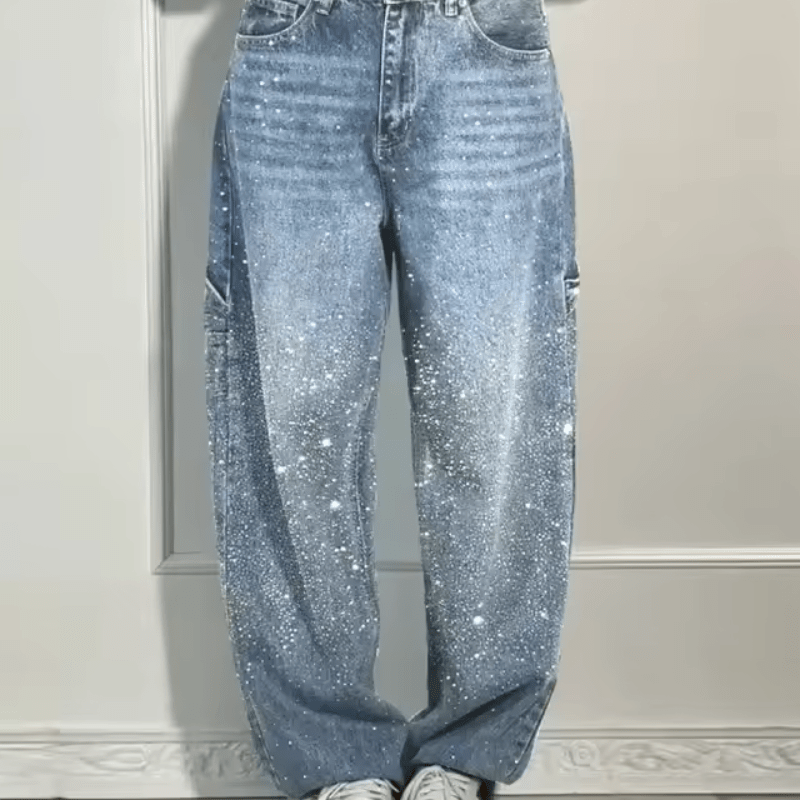 Starlight® | Modne dżinsy Carpenter Balloon z brokatem