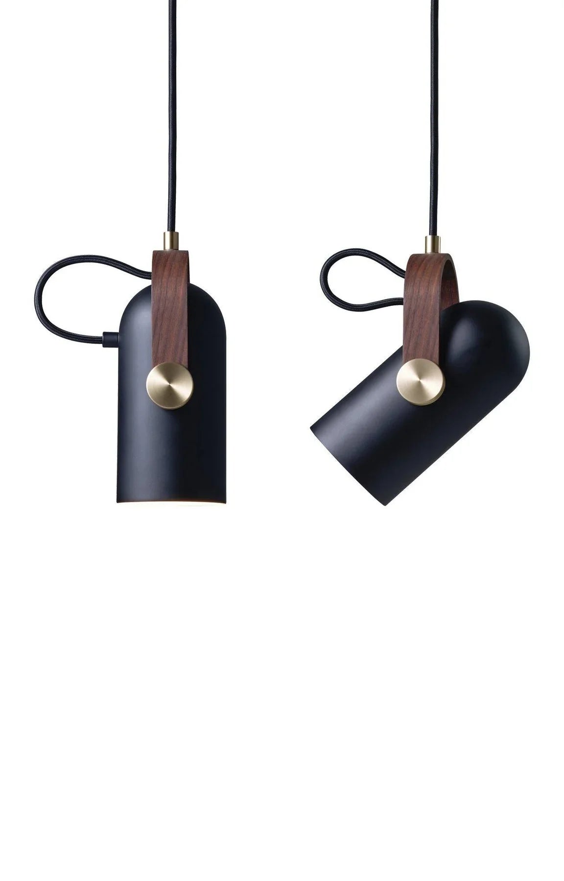 Nowoczesna lampa wisząca z drewnianym akcentem i metalowym kloszem – styl loftowy