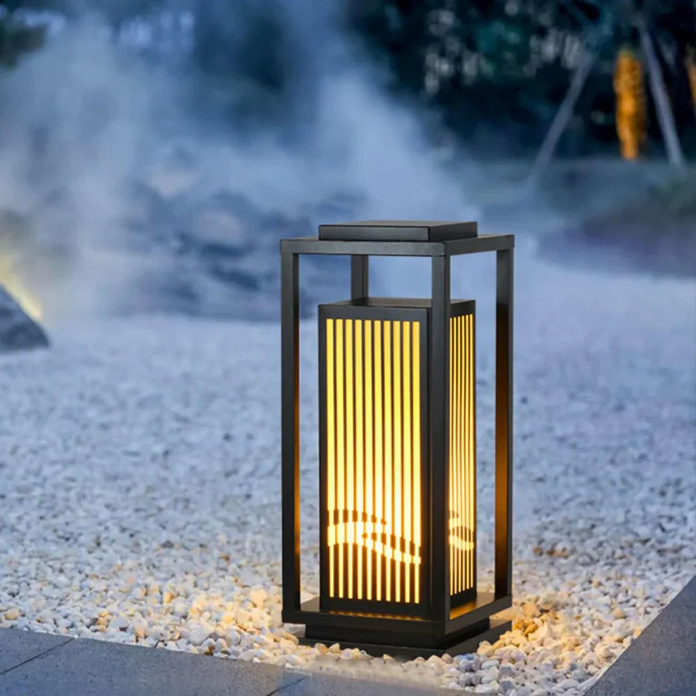 Nowoczesna lampa ogrodowa stojąca – dekoracyjne oświetlenie zewnętrzne