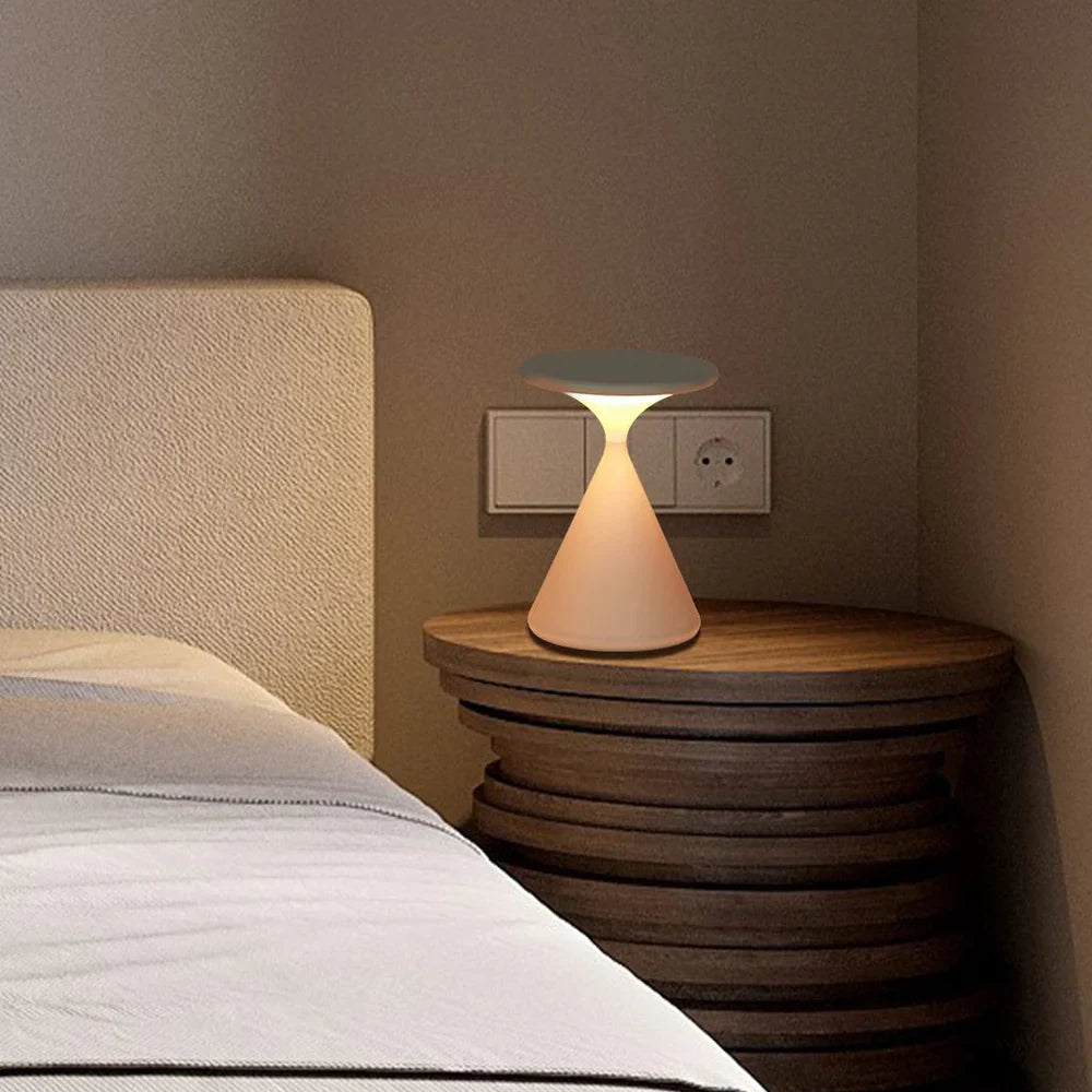 Lampa stołowa LED ładowalna z efektem lewitacji – nowoczesna, wodoodporna