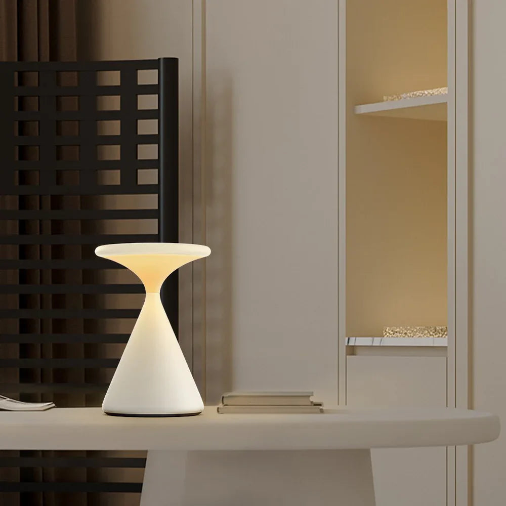 Lampa stołowa LED ładowalna z efektem lewitacji – nowoczesna, wodoodporna