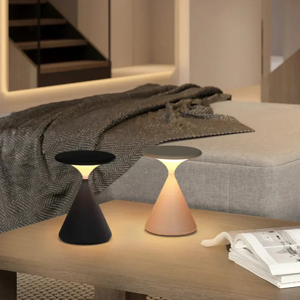 Lampa stołowa LED ładowalna z efektem lewitacji – nowoczesna, wodoodporna