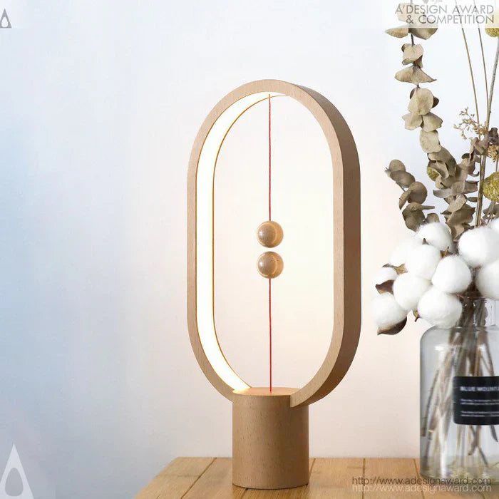 Nowoczesna lampka LED z magnetycznym włącznikiem – designerska lampa biurkowa z efektem lewitacji