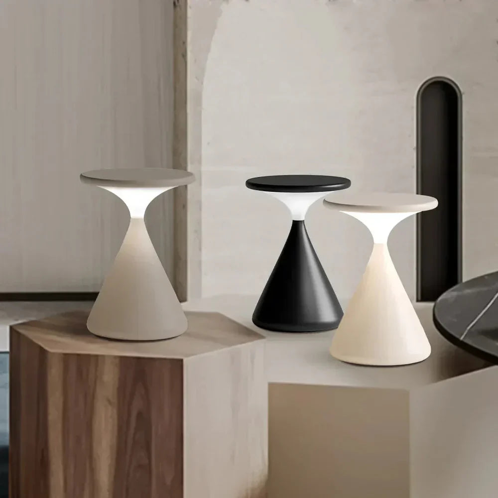 Lampa stołowa LED ładowalna z efektem lewitacji – nowoczesna, wodoodporna