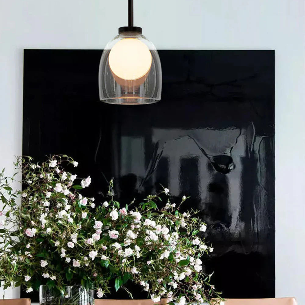 Elegancka Lampa Wisząca ze Szkła – Nowoczesny Minimalizm