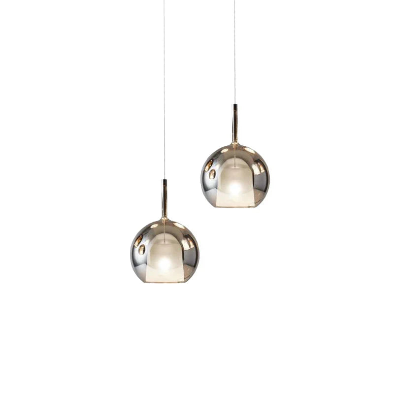 Nowoczesna lampa wisząca z kloszami ze szkła – Lampa sufitowa typu cluster z dymionym szkłem