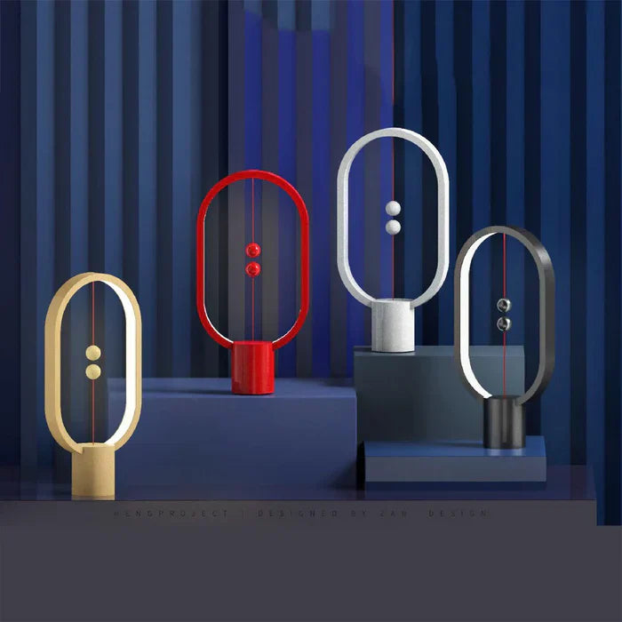 Nowoczesna lampka LED z magnetycznym włącznikiem – designerska lampa biurkowa z efektem lewitacji