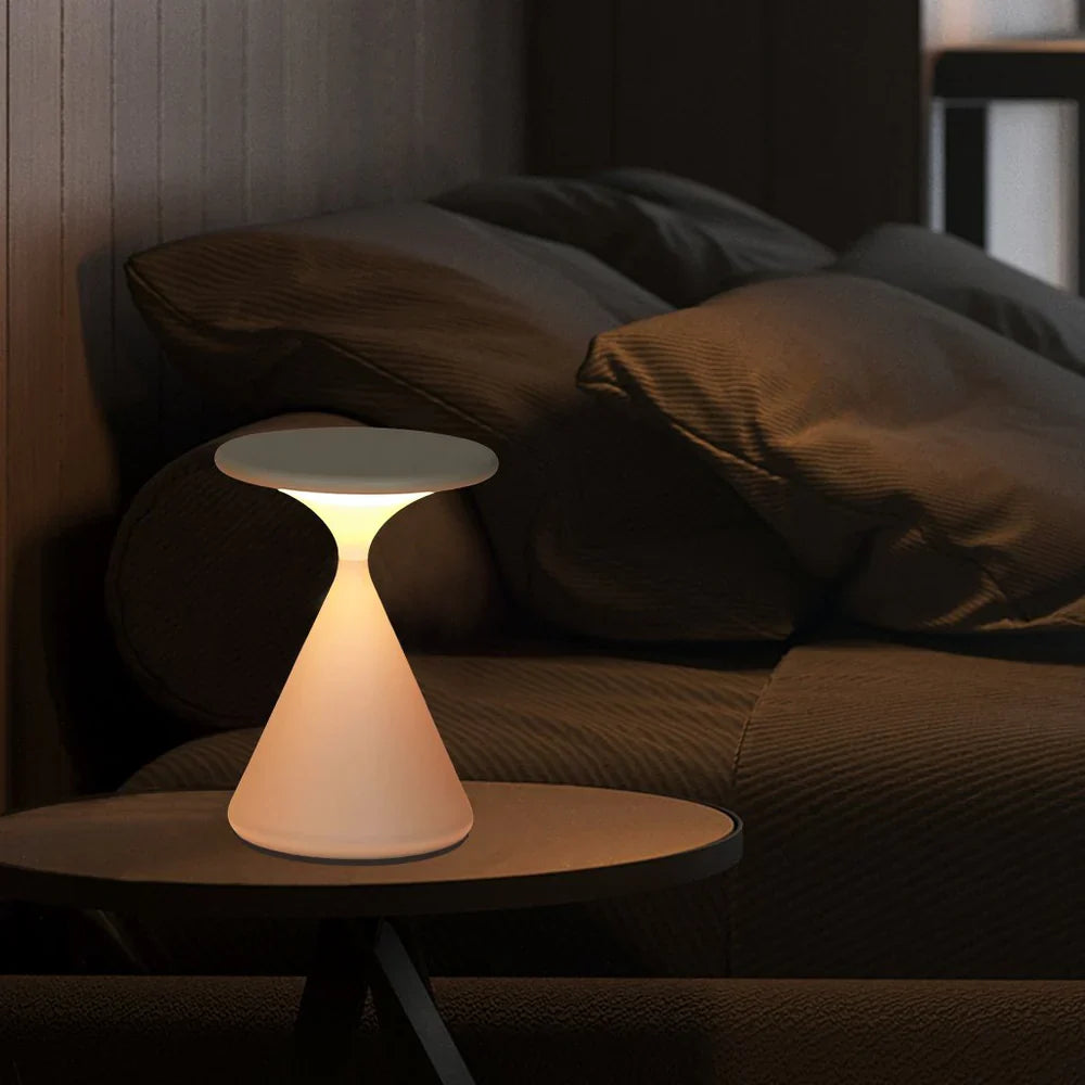 Lampa stołowa LED ładowalna z efektem lewitacji – nowoczesna, wodoodporna