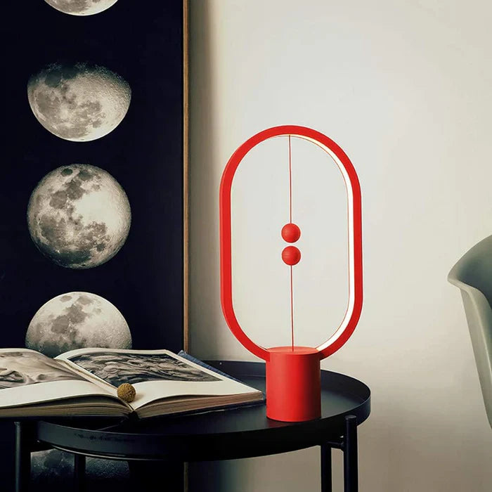 Nowoczesna lampka LED z magnetycznym włącznikiem – designerska lampa biurkowa z efektem lewitacji