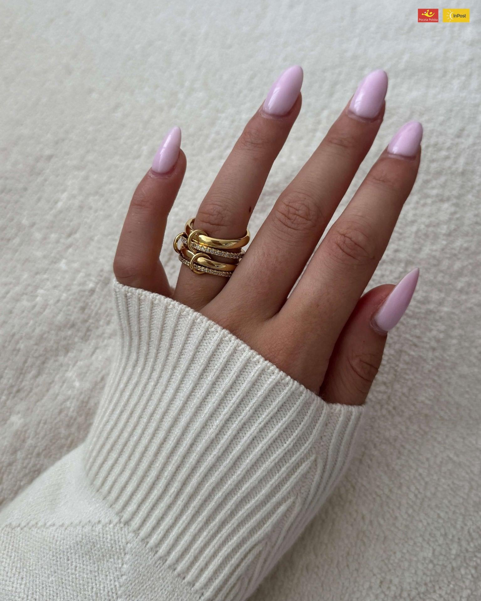 Pierścionek z błyszczącymi kryształkami Paloma