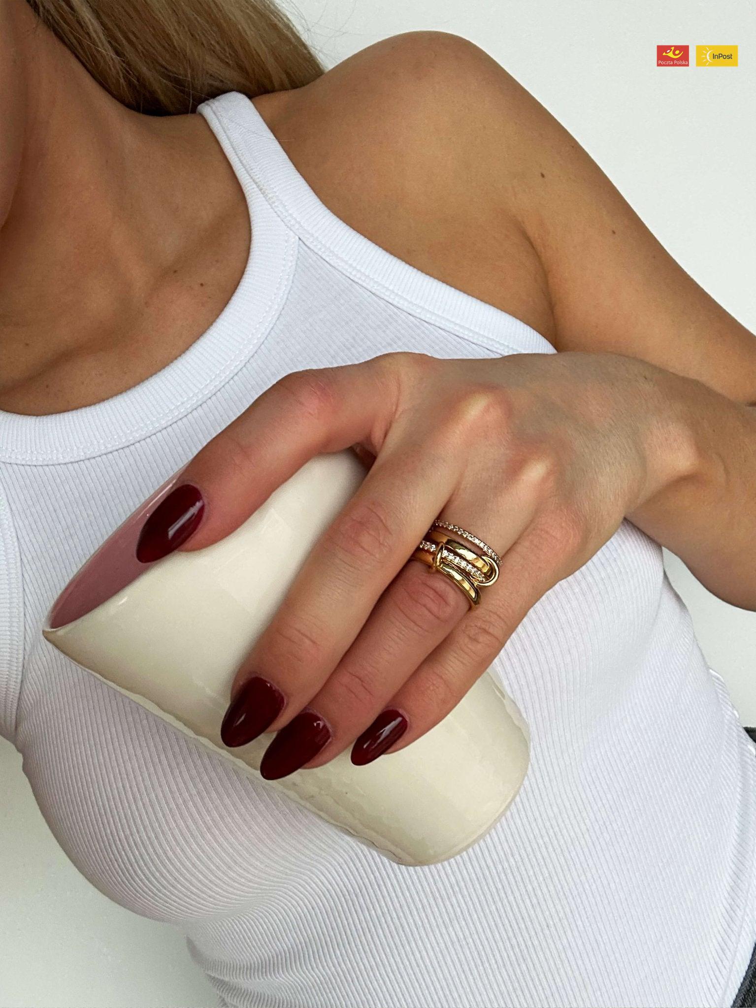 Pierścionek z błyszczącymi kryształkami Paloma