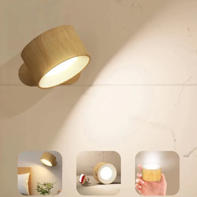 Bezprzewodowa odczepiana lampa ścienna LED